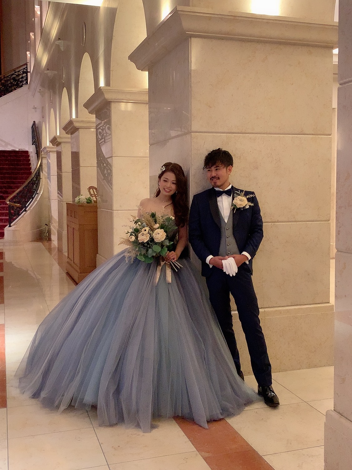 公式 エスタシオン デ 神戸 神戸の結婚式場 お客様衣装紹介 カラードレス編